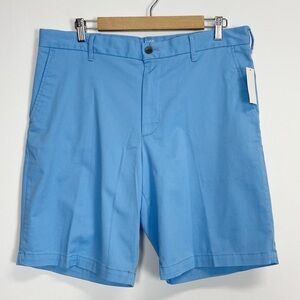 Izod Shorts Mens Size 34 Blue Saltwater 9.5 inseam Relaxed Classics Flat NWT